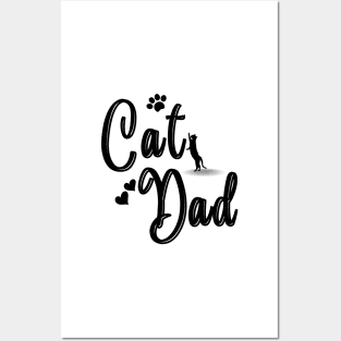 Cat Dad Posters and Art